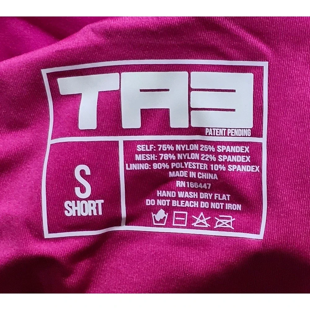 TA3‎ Swim One Sidey Contour One Shoulder Swimsuit Pink Black Small Short TA3082S